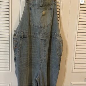 Jaded Gypsy Free Falling Denim Overalls size L/XL